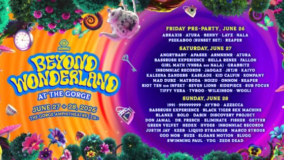 Beyond PNW 2026 wallpaper featuring updated lineup with orange/purple background
