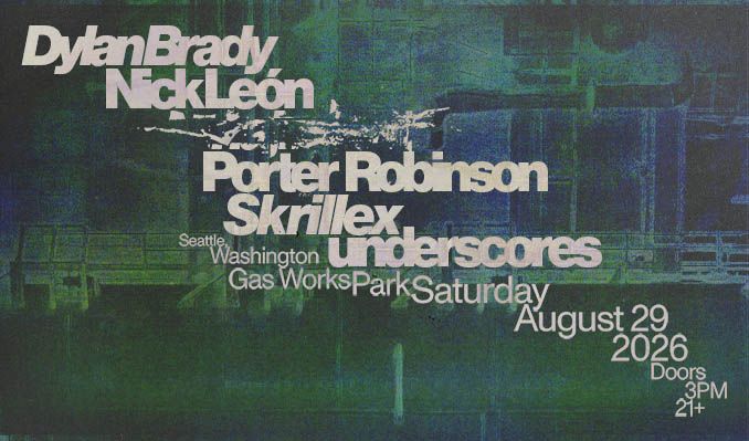 Skrillex Gas Works Park Show lineup announcement