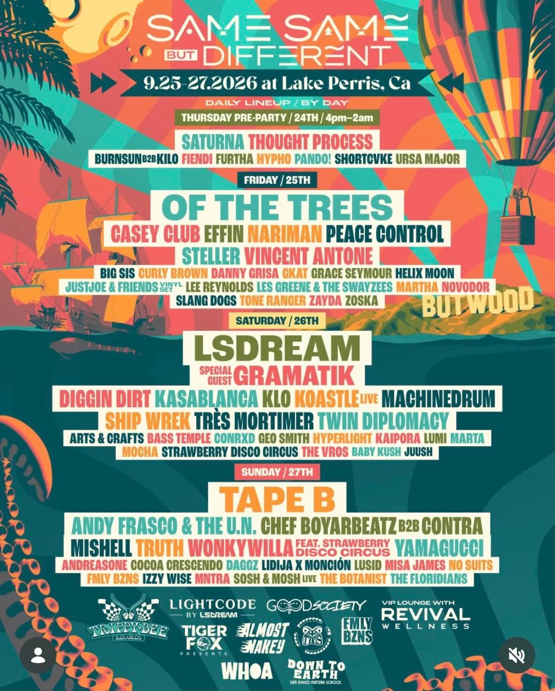 day by day SSBD lineup poster